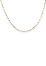 catchy small cable chain yellow gold baby necklace